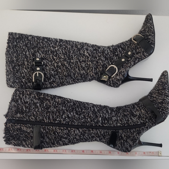 Black and white boots size 5 - Picture 2 of 5